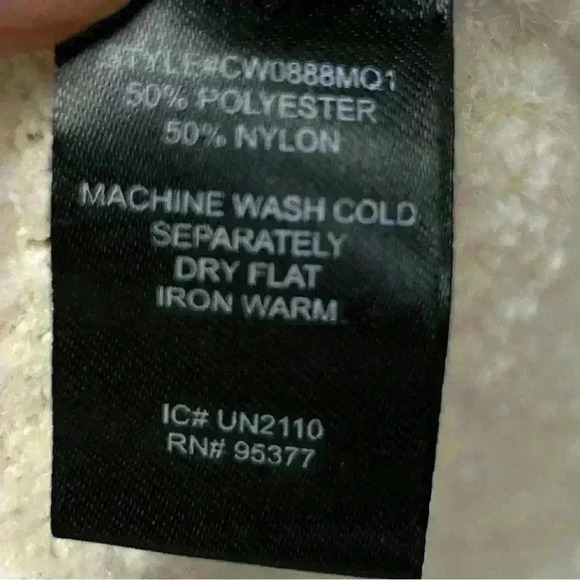 Sanctuary Women’s Ivory Button Up Fuzzy Cardigan Sweater with Pockets Size M - Picture 11 of 12